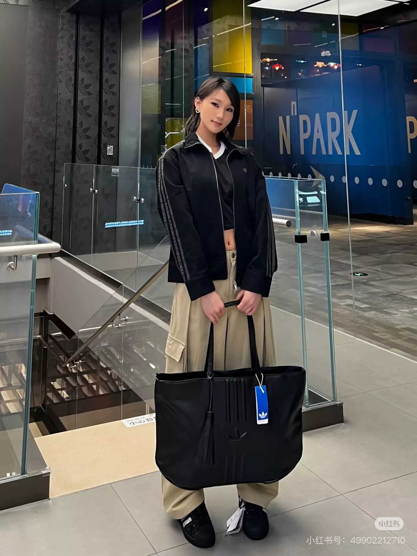 아디다스 복고 코튼 오버핏 집업 재킷 상세 이미지 23