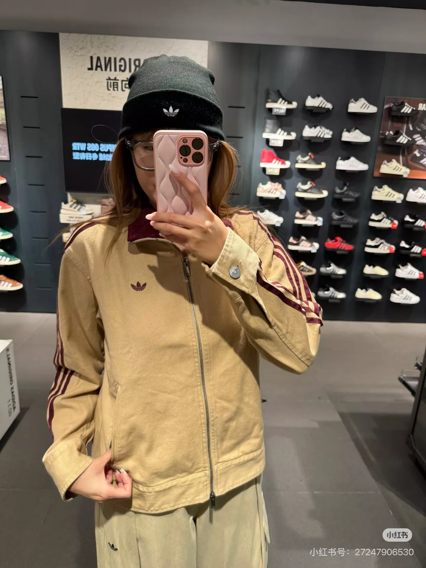 아디다스 복고 코튼 오버핏 집업 재킷 상세 이미지 19