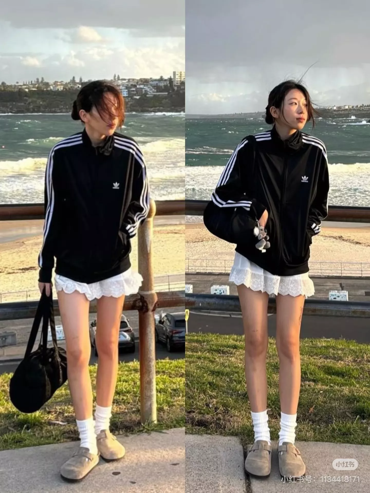 아디다스 스탠드 칼라 자카드 집업 재킷 상세 이미지 20