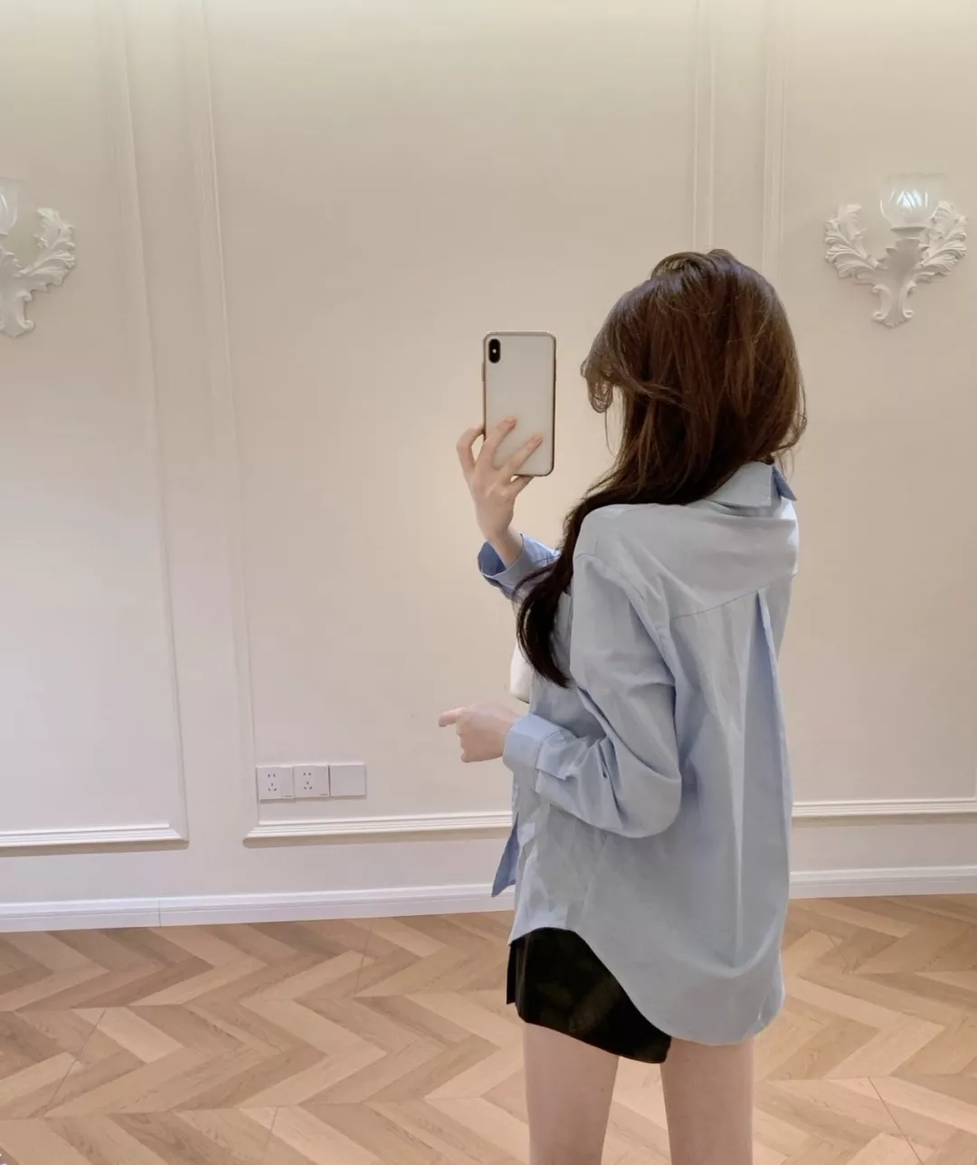 샤넬 코튼 린넨 자수 포켓 여성용 긴소매 셔츠 상세 이미지 36