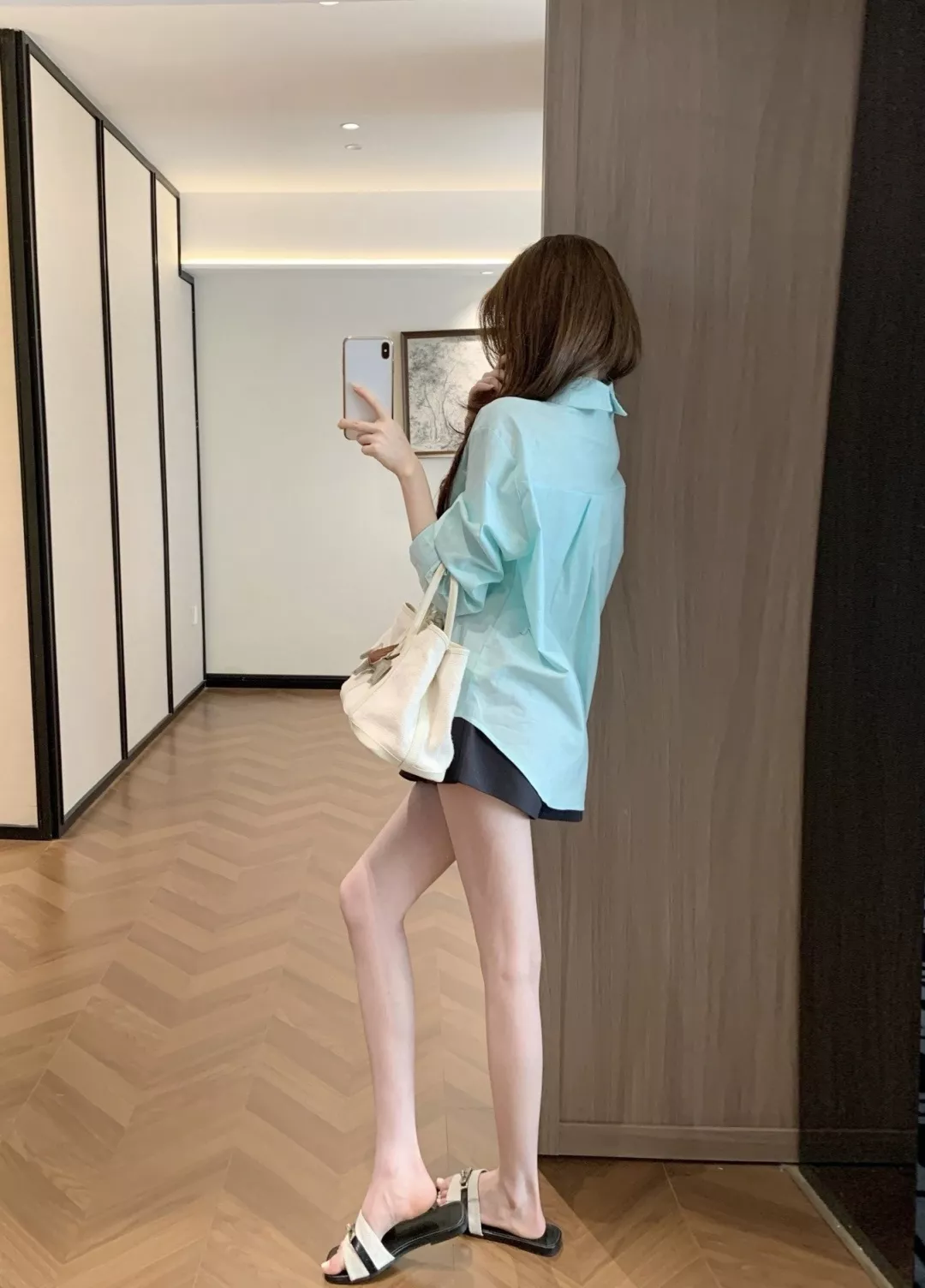 샤넬 코튼 린넨 자수 포켓 여성용 긴소매 셔츠 상세 이미지 52