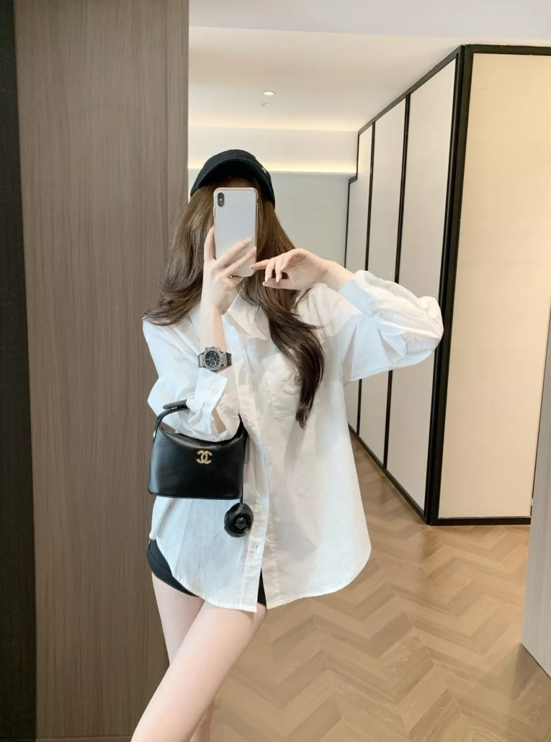 샤넬 코튼 린넨 자수 포켓 여성용 긴소매 셔츠 상세 이미지 38