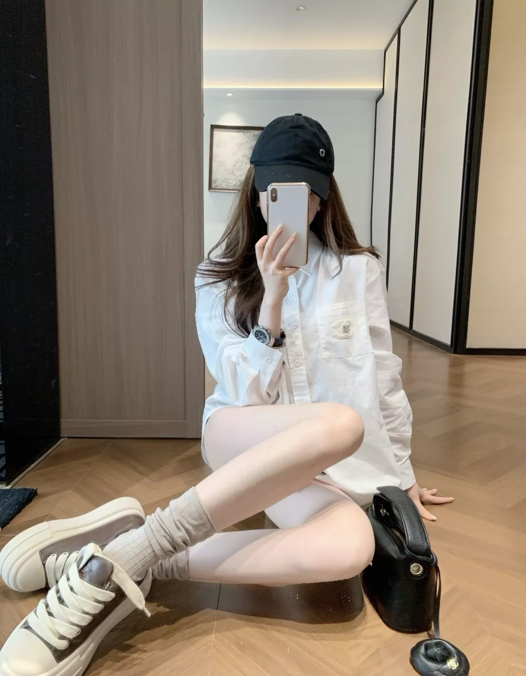 샤넬 코튼 린넨 자수 포켓 여성용 긴소매 셔츠 상세 이미지 41