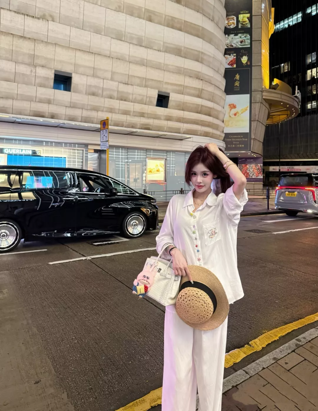 샤넬 컬러 버튼 자수 포켓 여성용 긴소매 셔츠 상세 이미지 10