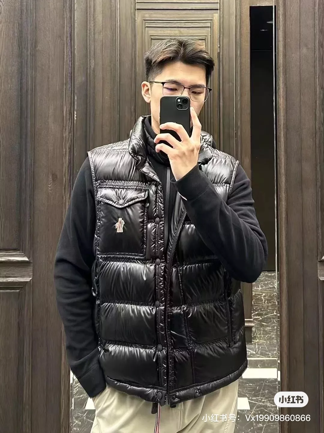 몽클레어 스탠드넥 화이트덕다운 패딩 조끼 상세 이미지 27