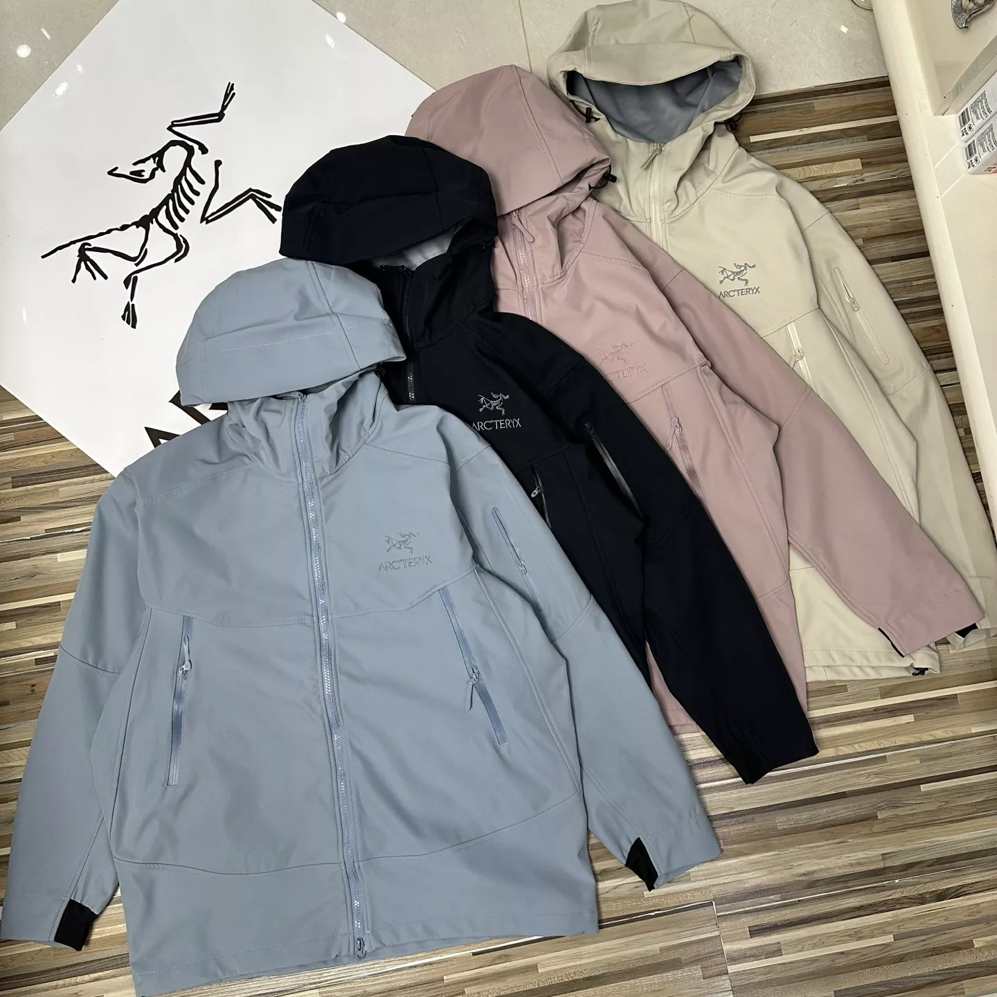 아크테릭스 자수 로고 방풍 후드 재킷 상세 이미지 1