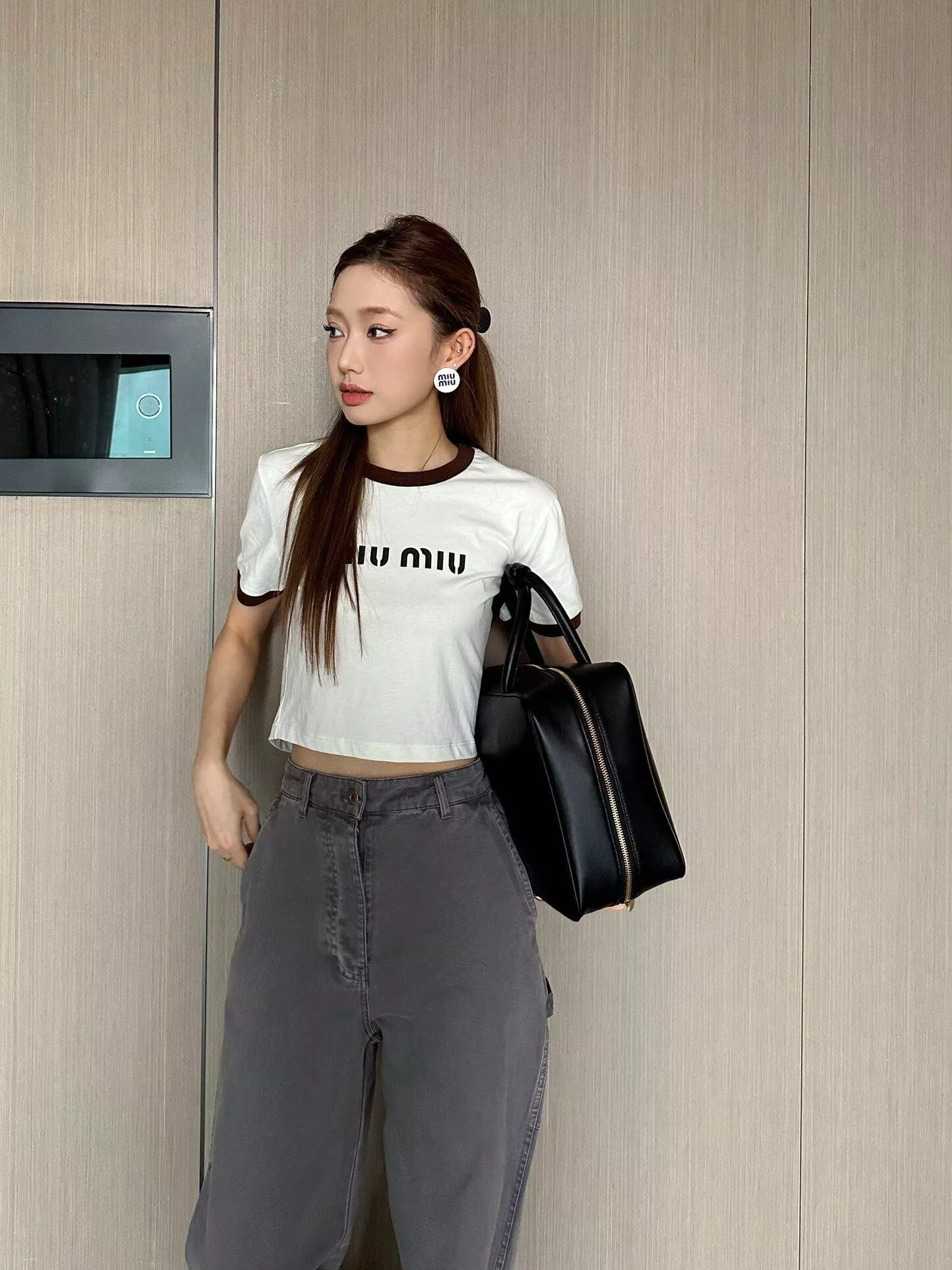 미우미우 자수 워싱 빈티지 데님 팬츠 상세 이미지 21