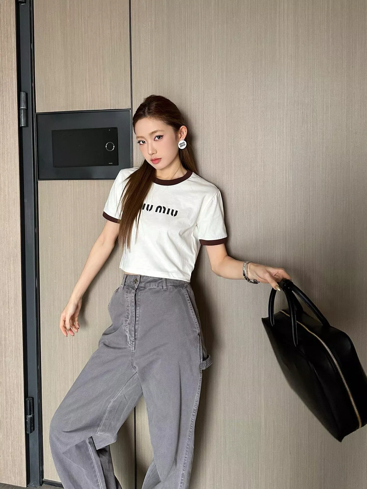 미우미우 자수 워싱 빈티지 데님 팬츠 상세 이미지 20