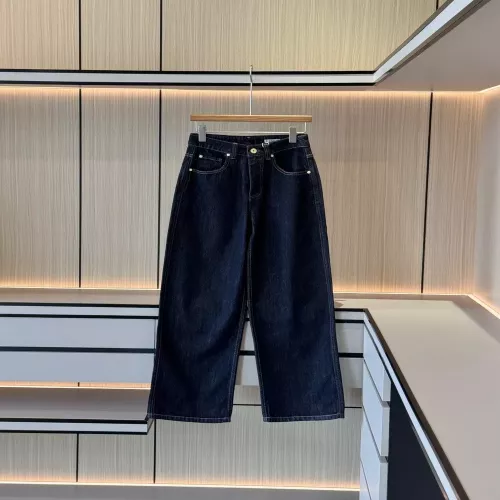 브루넬로쿠치넬리 식물 염색 스트레이트 데님 팬츠