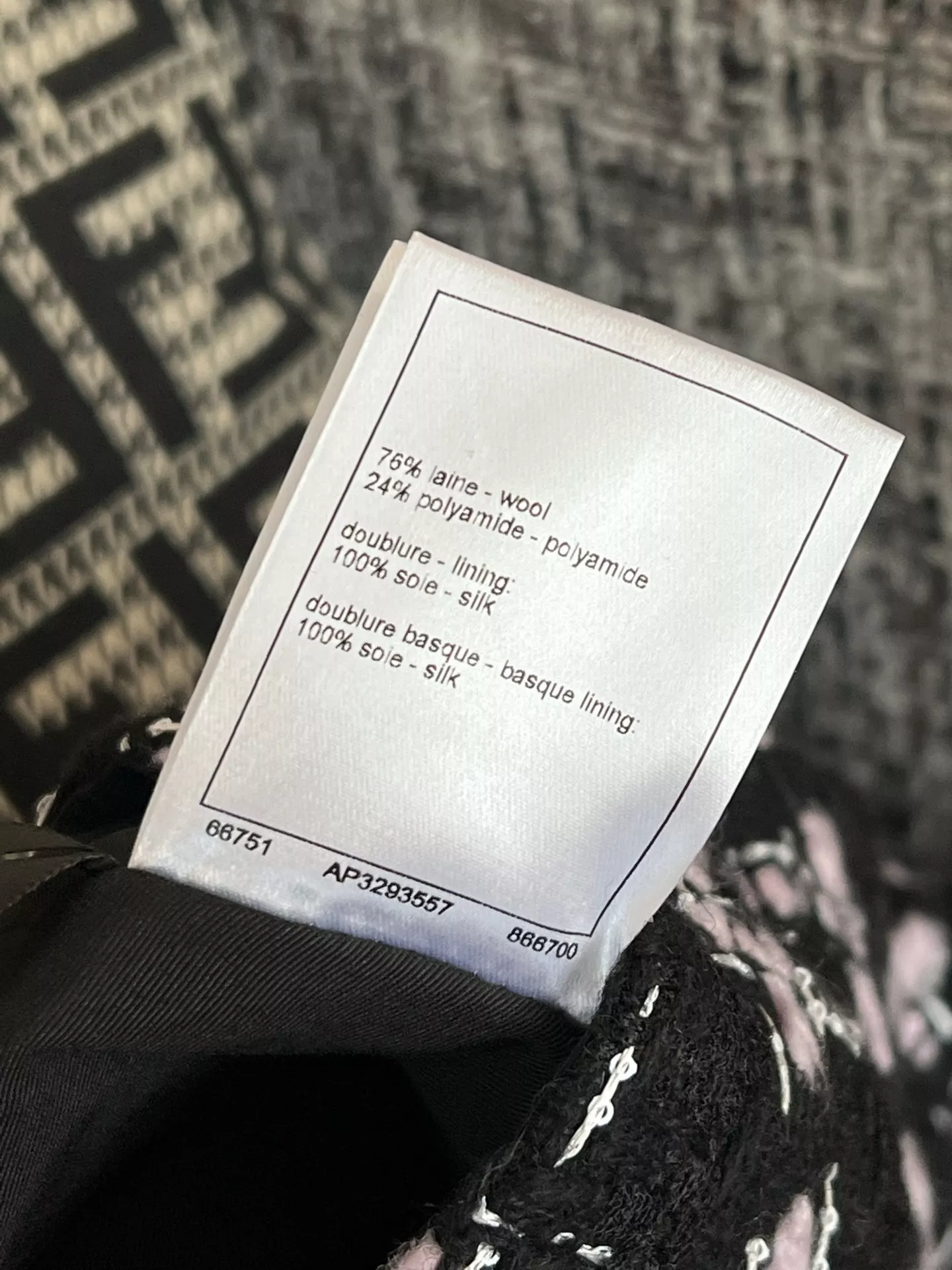 샤넬 체크 트위드 울 미니 스커트 상세 이미지 25