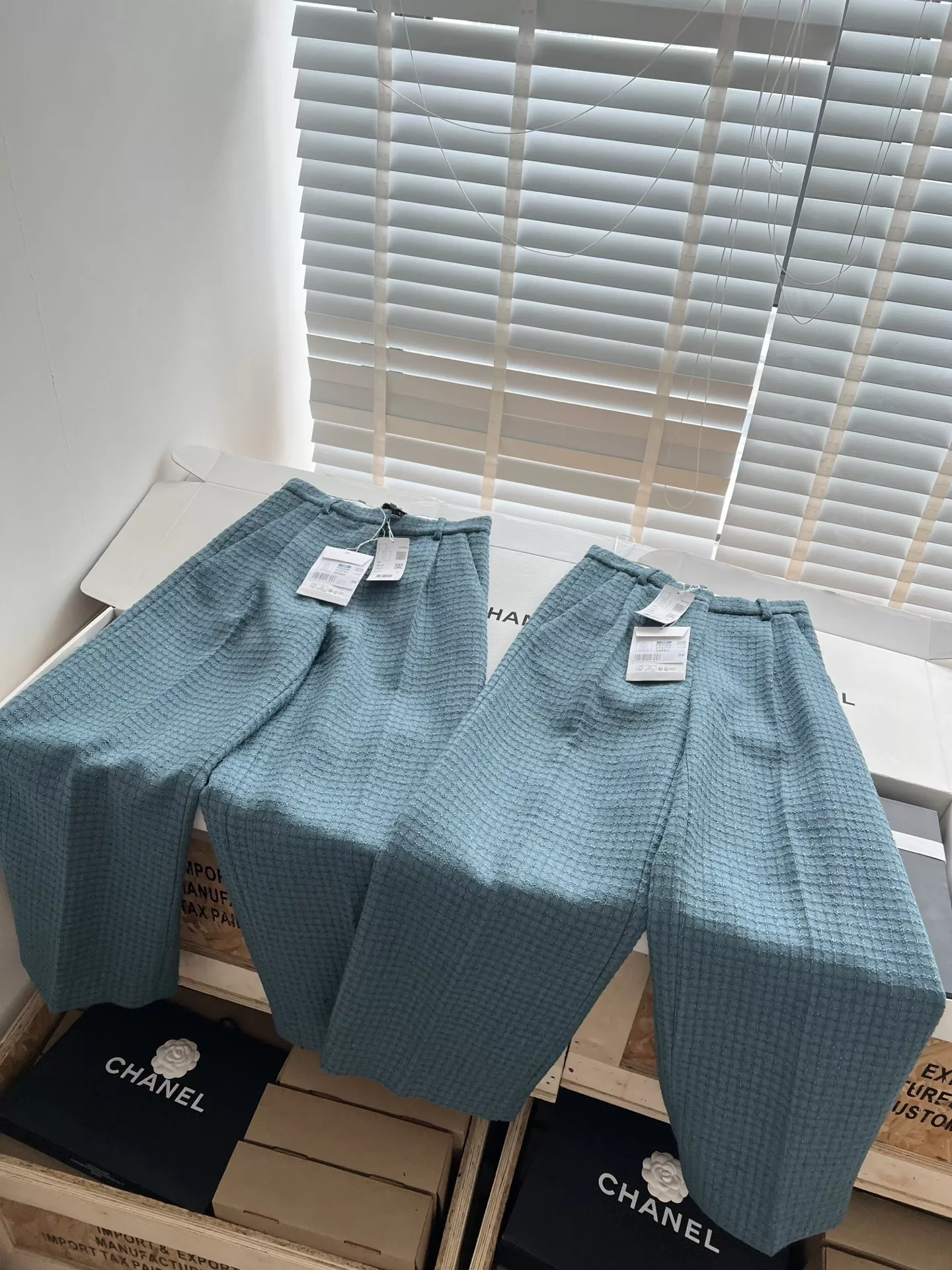 샤넬 트위드 메리노 울 롱 팬츠 상세 이미지 57