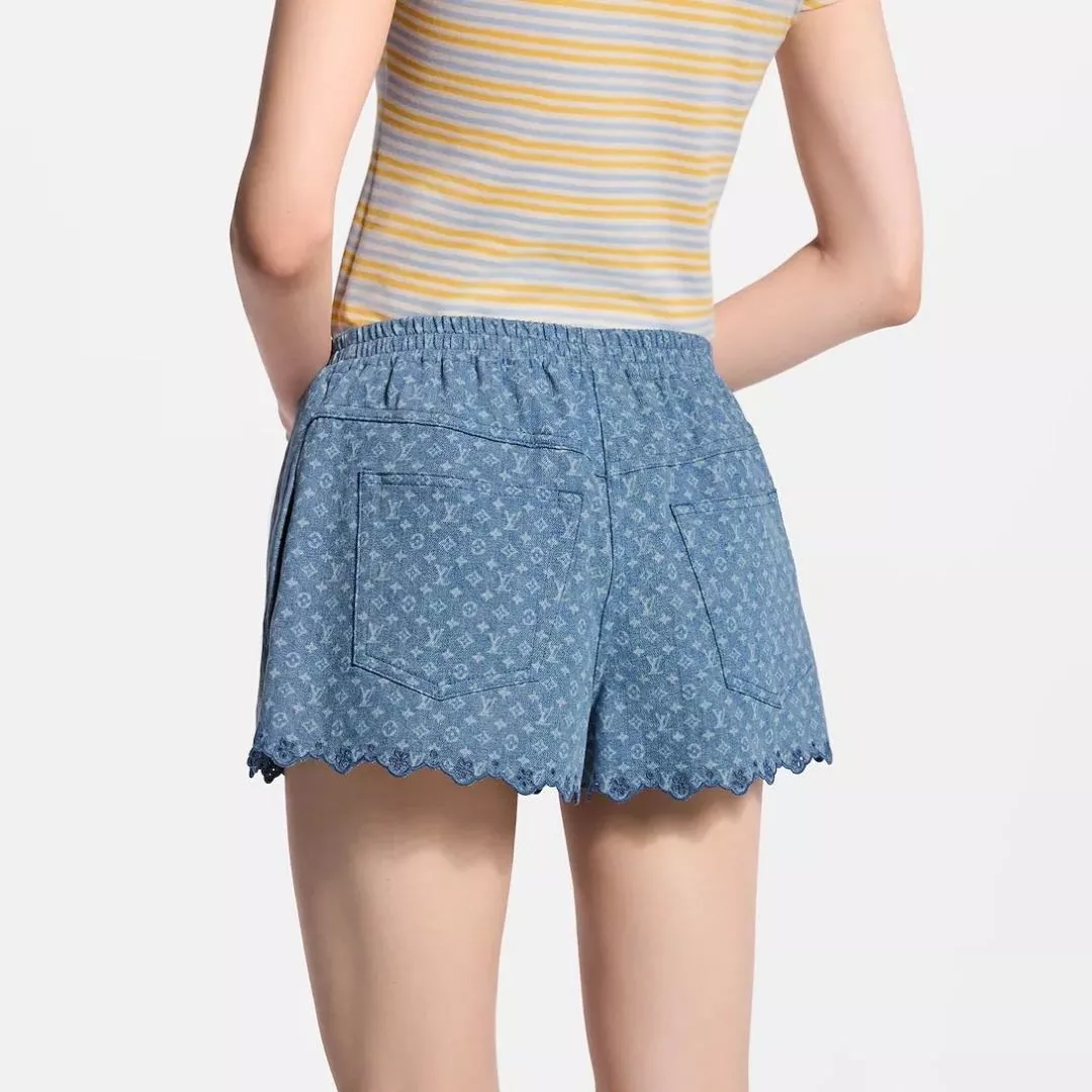 루이비통 모노그램 워싱 레이스 여성용 하프 팬츠 상세 이미지 11