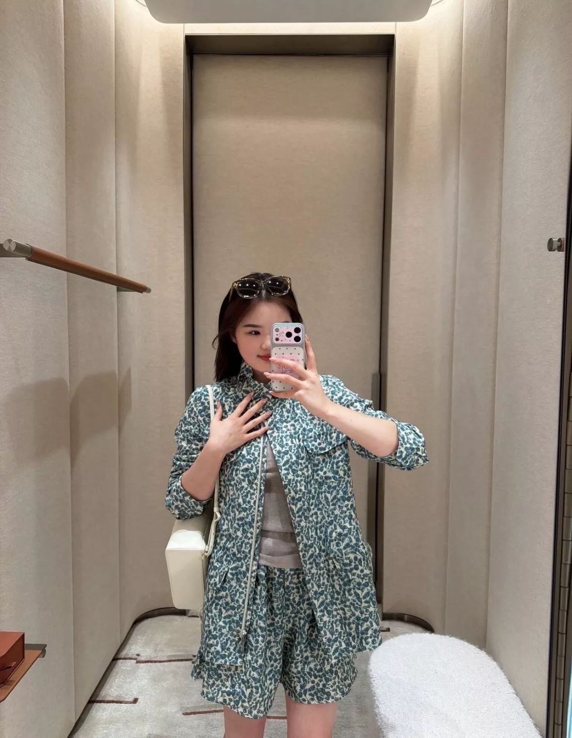 로로피아나 린넨 클래식 여성용 반소매 셔츠 상세 이미지 18