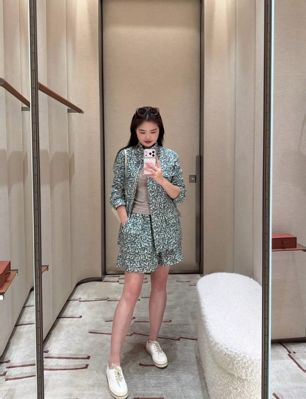 로로피아나 린넨 클래식 여성용 반소매 셔츠 상세 이미지 20