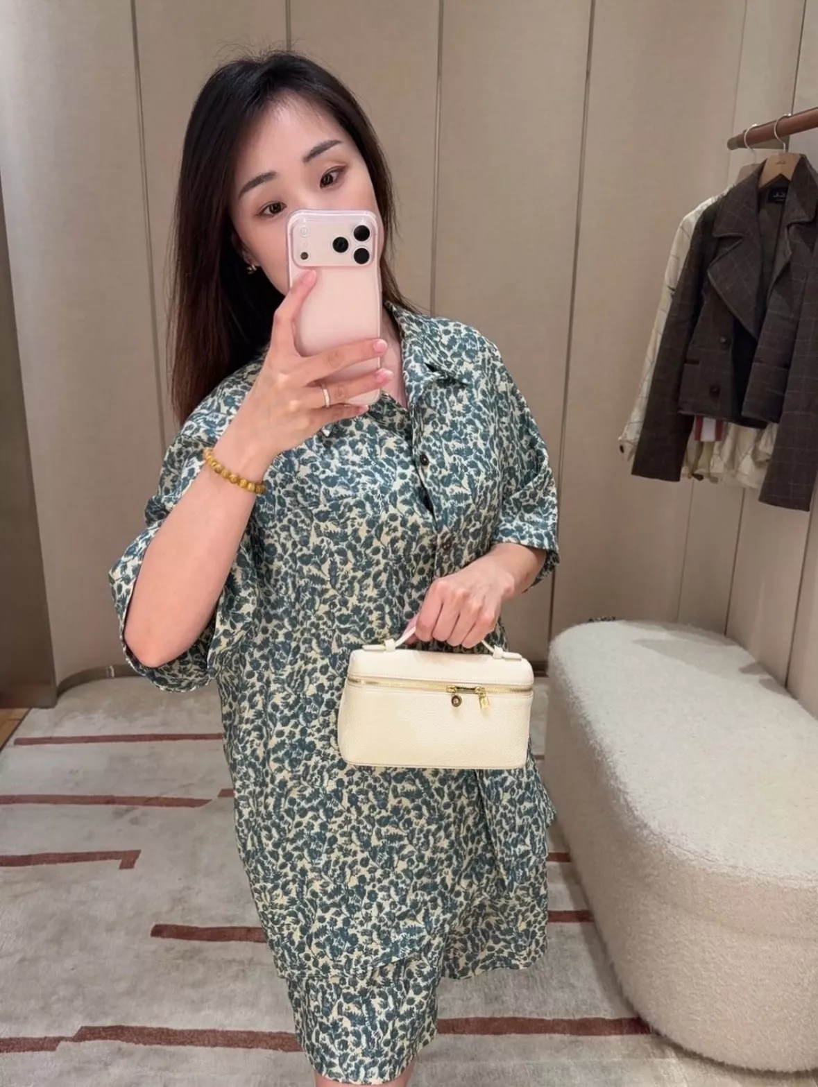 로로피아나 린넨 클래식 여성용 반소매 셔츠 상세 이미지 16