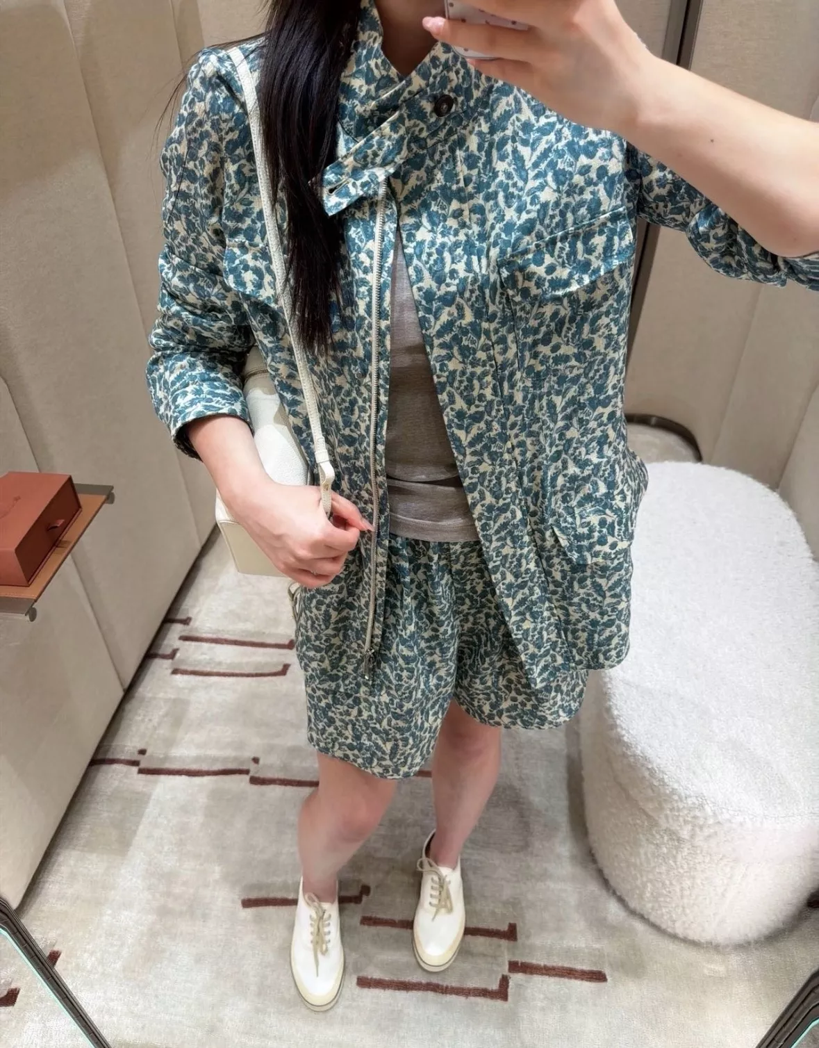 로로피아나 린넨 클래식 여성용 반소매 셔츠 상세 이미지 19