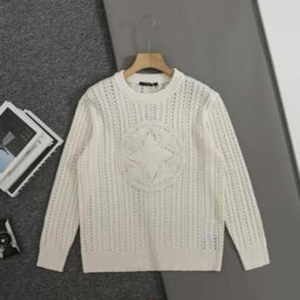 루이비통 25FW 꽈배기 패턴 로고 니트 스웨터