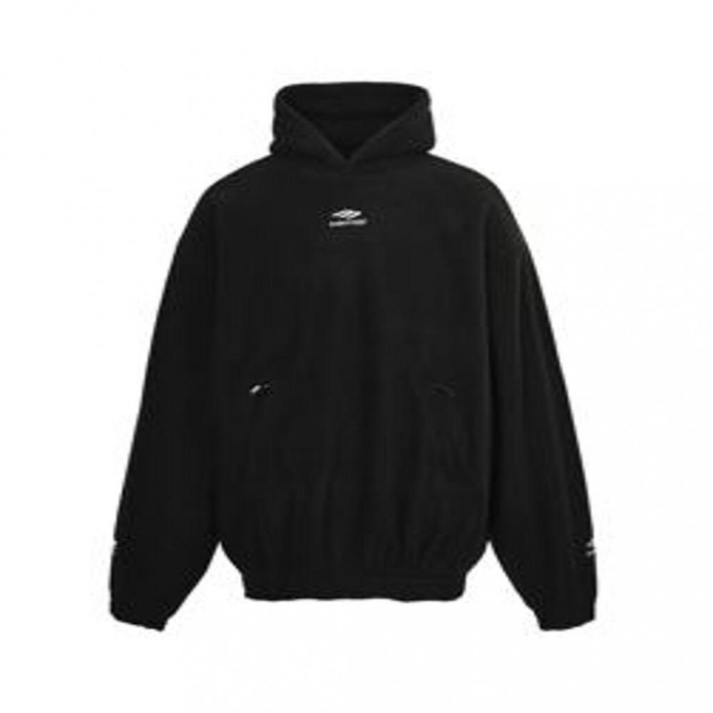 발렌시아가 24FW 테디 플리스 스키 자수 후드 맨투맨