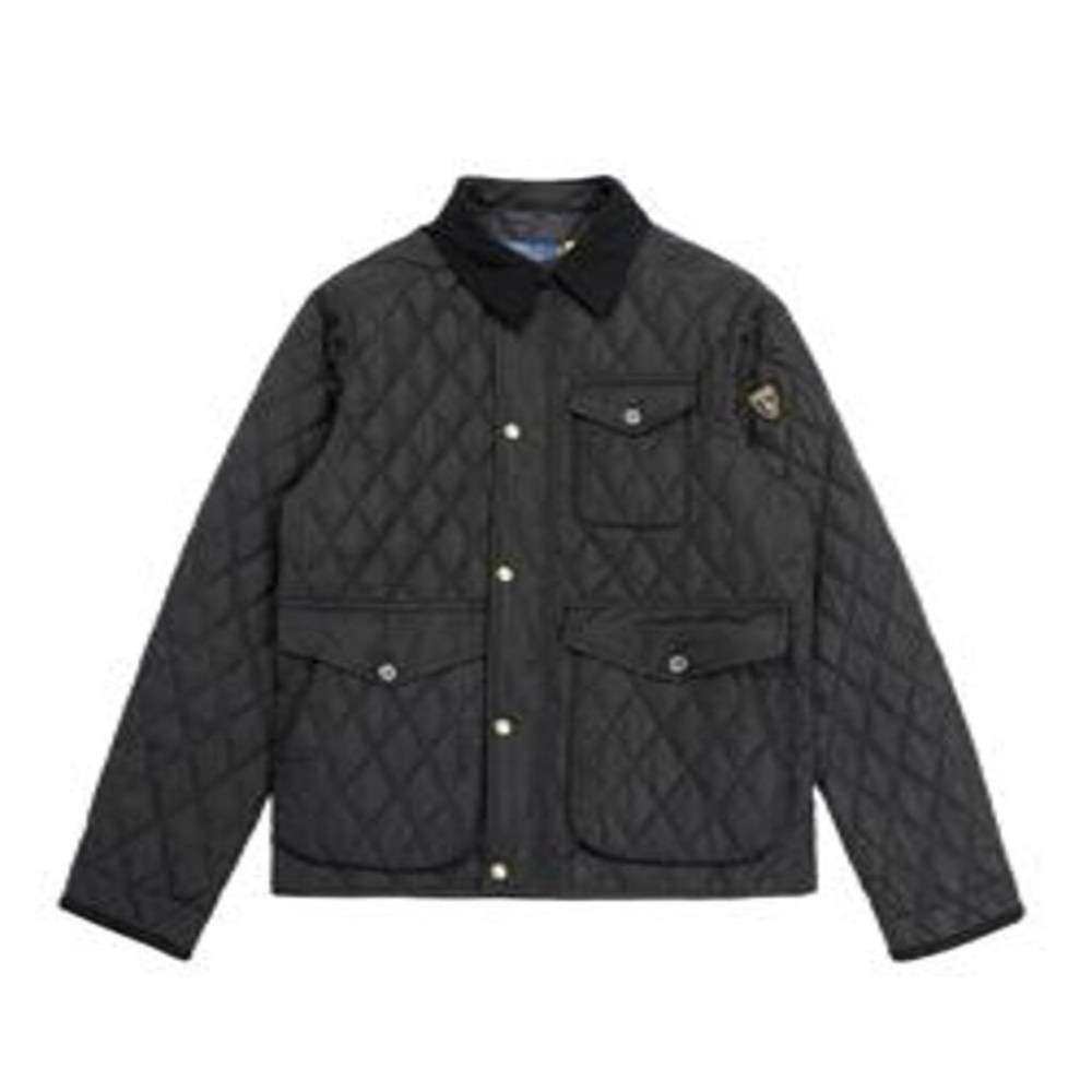 랄프로렌 FW22 로고 패치 올드머니 플리스 재킷