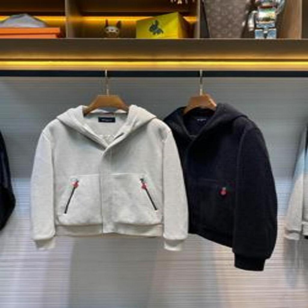 키톤 가을겨울 웨이브 텍스처 후드 집업 자켓