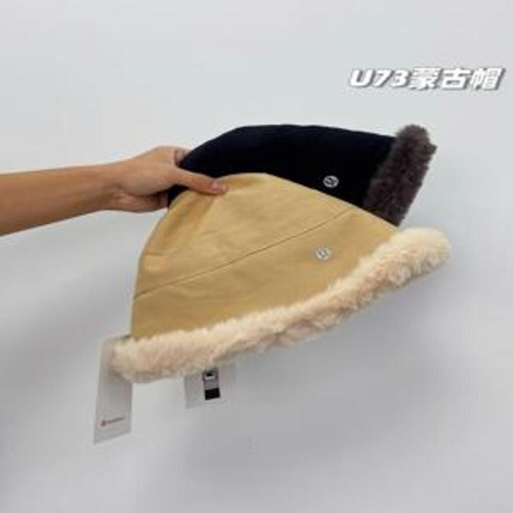 룰루레몬 U73 퍼 안감 방한 버킷햇