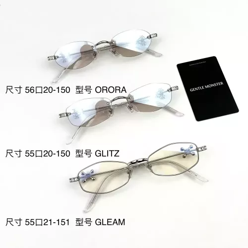 젠틀몬스터 무테 주얼리 장식 오벌 프레임