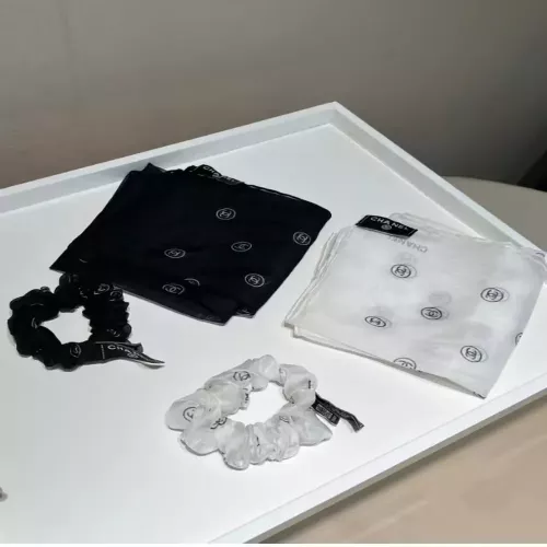 샤넬 실크 쉬폰 리본형 헤어끈