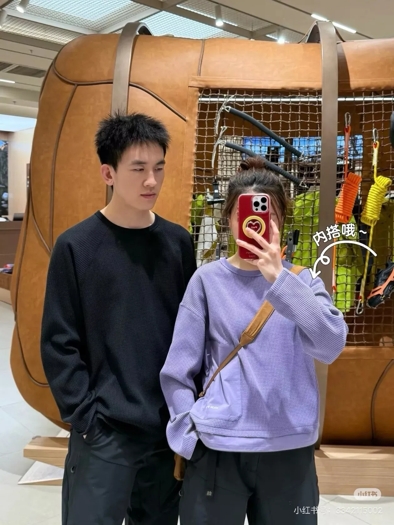 코오롱스포츠 와플 니트 크롭 여성용 긴소매 티셔츠 상세 이미지 26