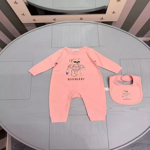 버버리 클래식 투피스 유아용 점프수트