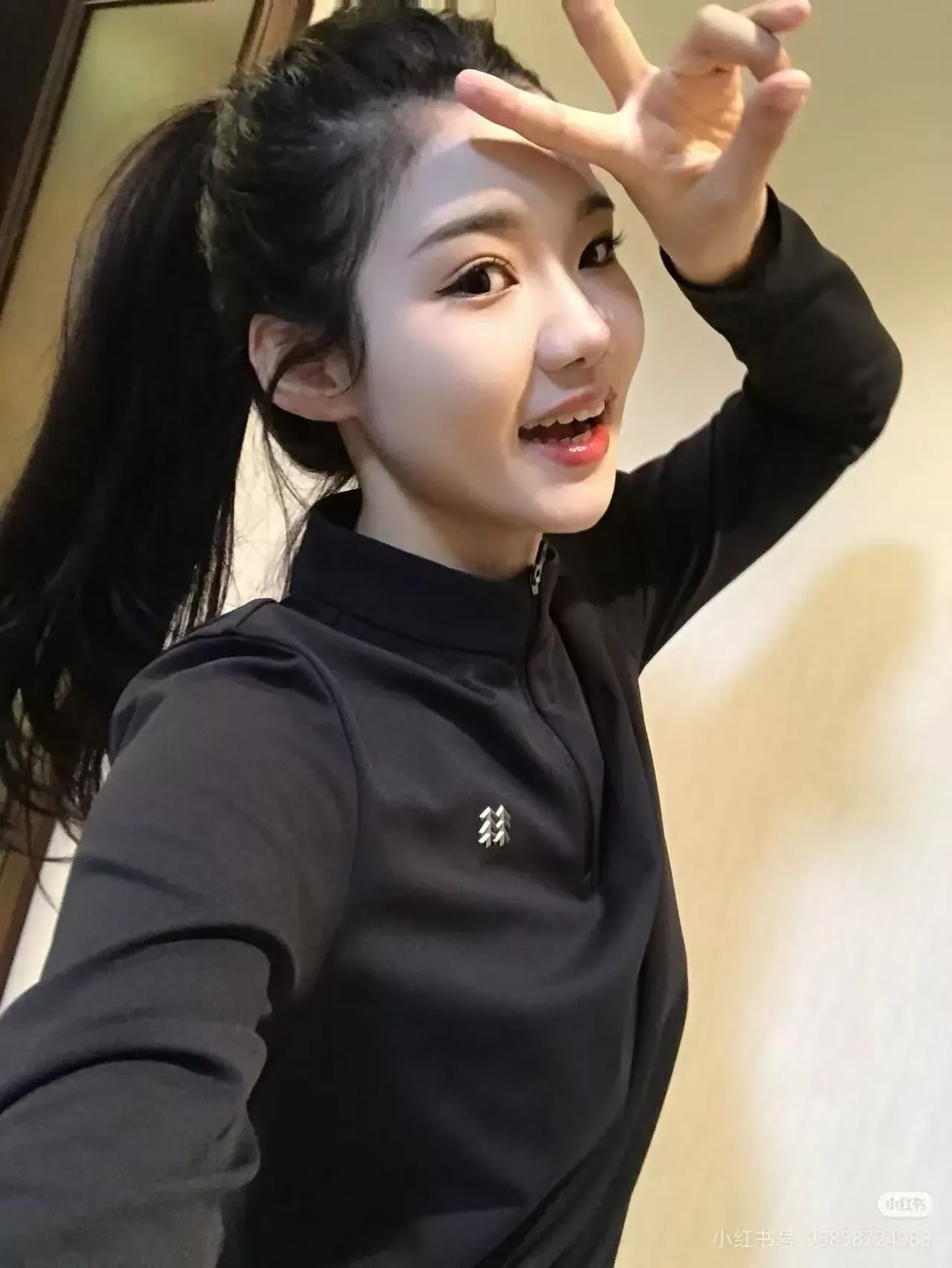 코오롱스포츠 반집업 스탠드칼라 여성용 긴소매 티셔츠 상세 이미지 25