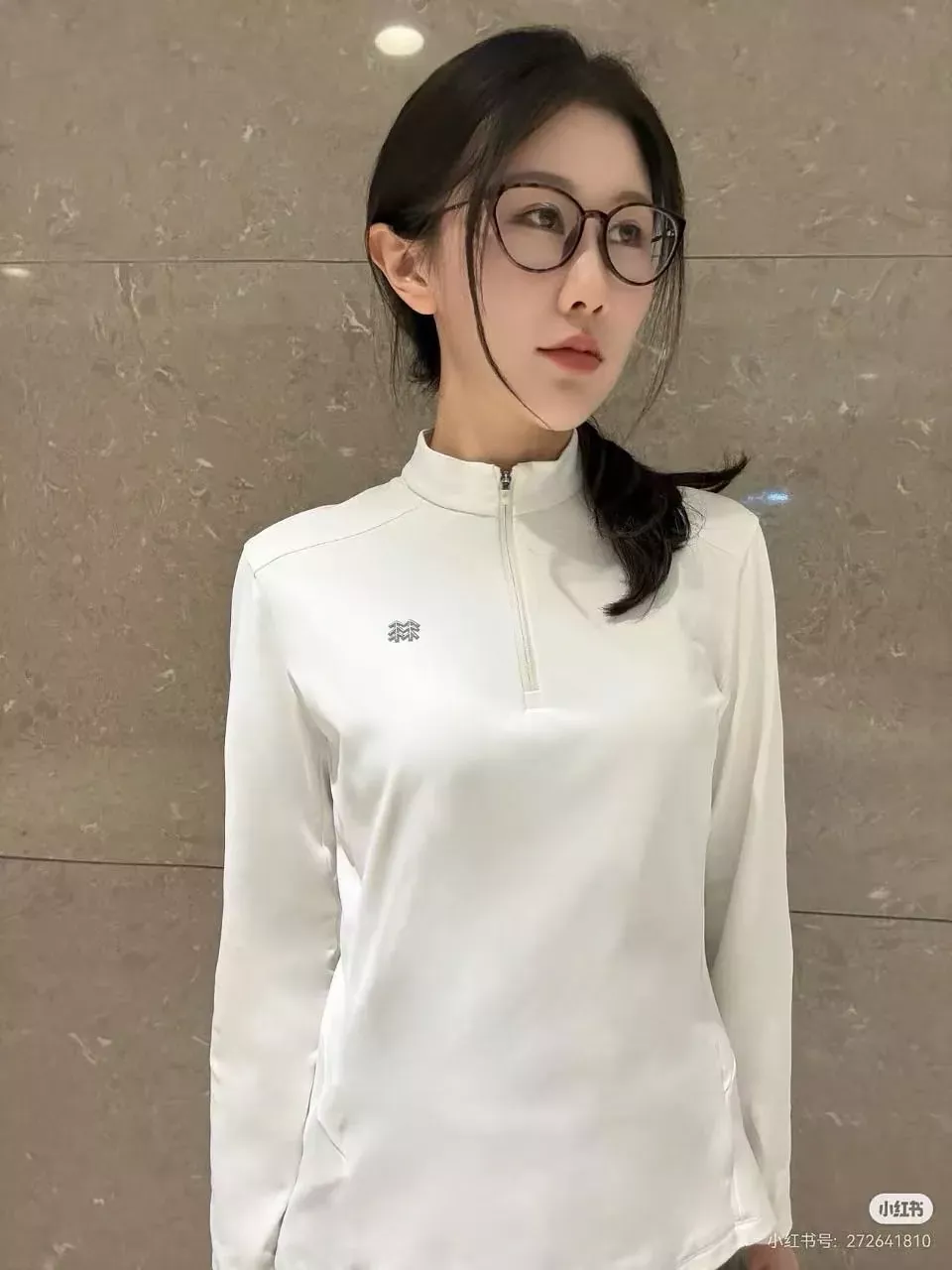 코오롱스포츠 반집업 스탠드칼라 여성용 긴소매 티셔츠 상세 이미지 28