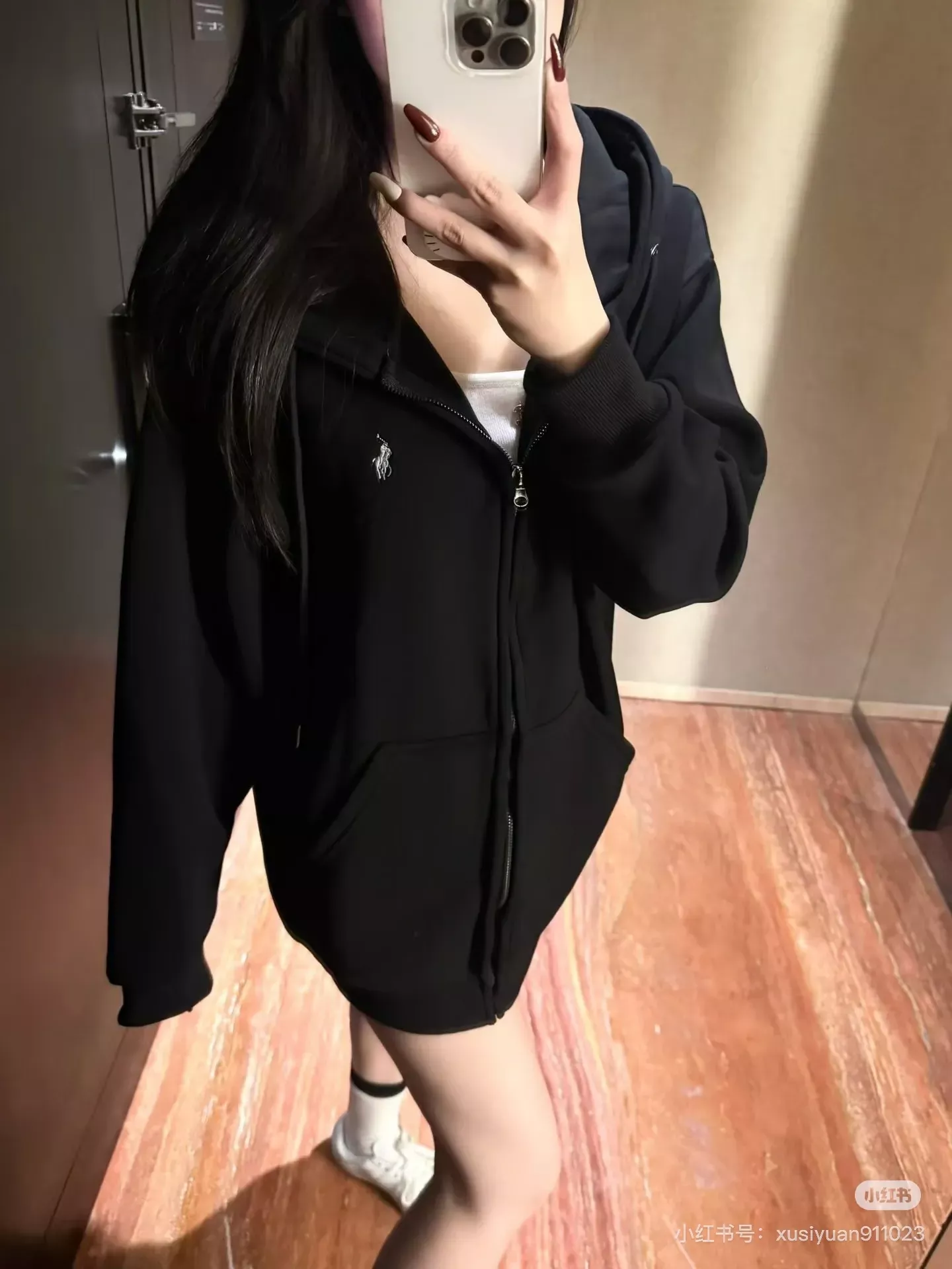 랄프로렌 포니 자수 집업 후드 남녀공용 후드 재킷 상세 이미지 26