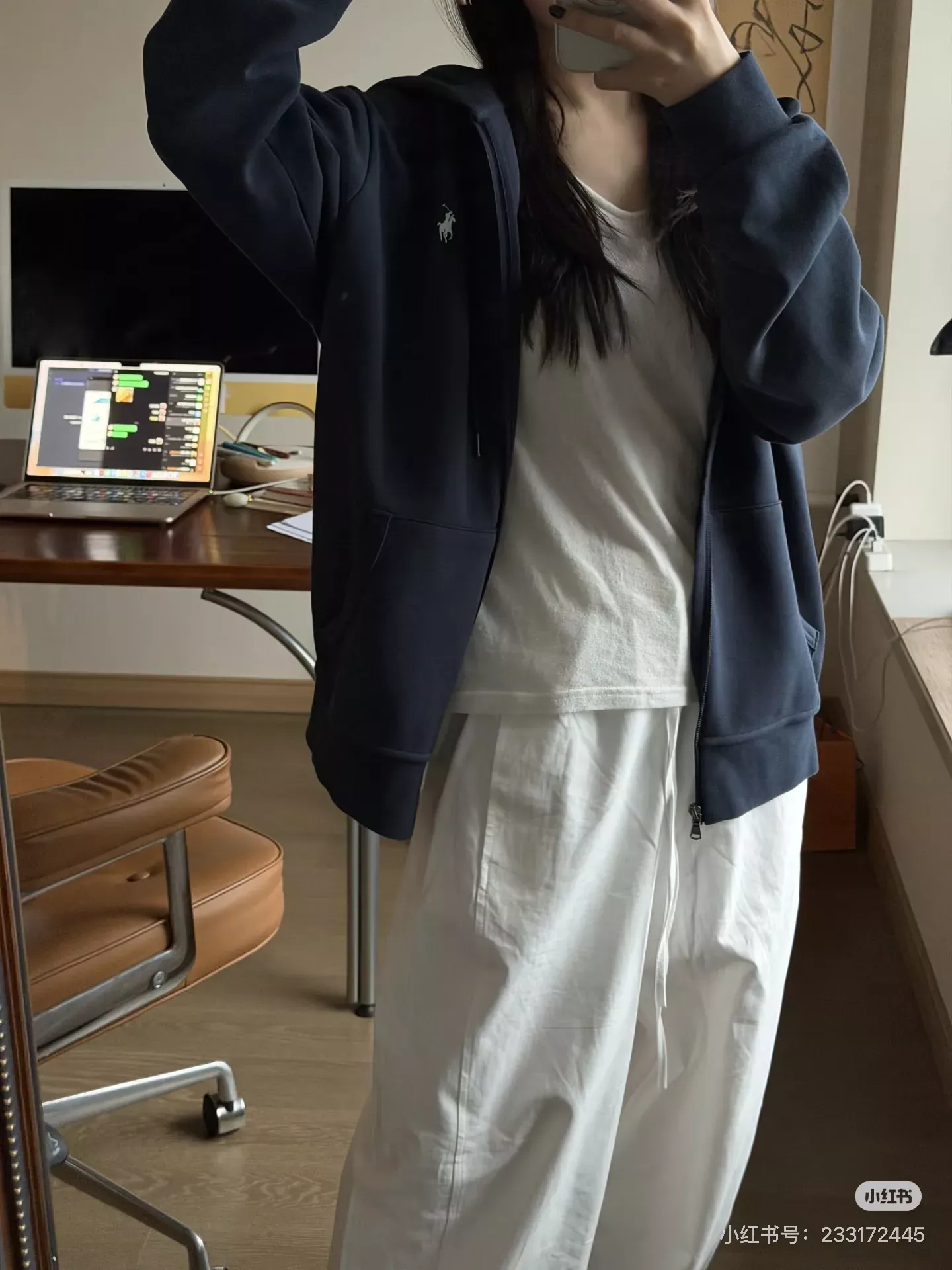 랄프로렌 포니 자수 집업 후드 남녀공용 후드 재킷 상세 이미지 38