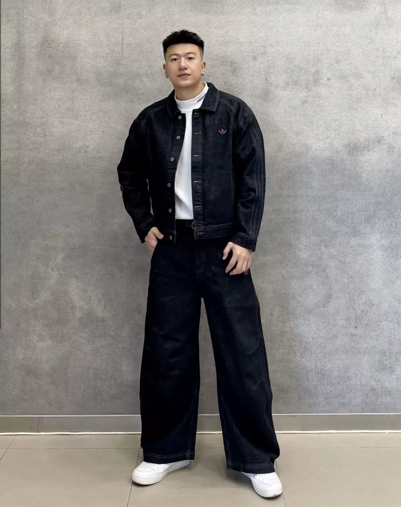 아디다스 하트 스컬 자수 남녀공용 데님 재킷 상세 이미지 20