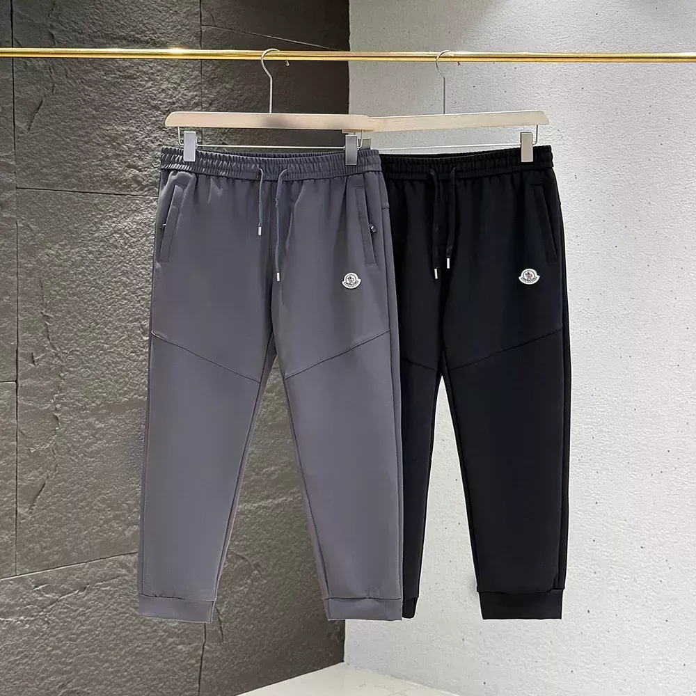 몽클레어 자수 로고 밴딩 트레이닝 팬츠