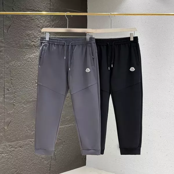 몽클레어 자수 로고 밴딩 트레이닝 팬츠