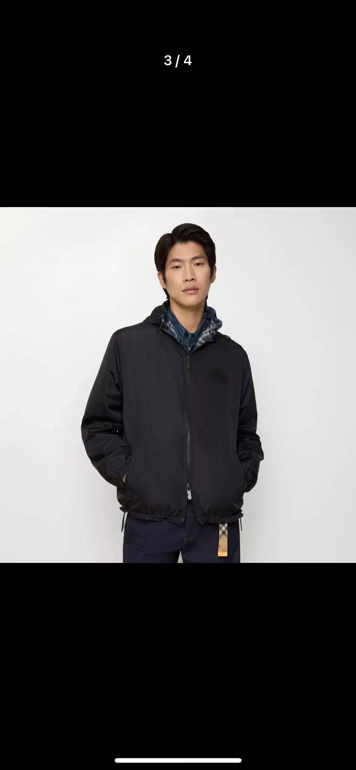 버버리 체크 안감 후드 남녀공용 후드 재킷 상세 이미지 12