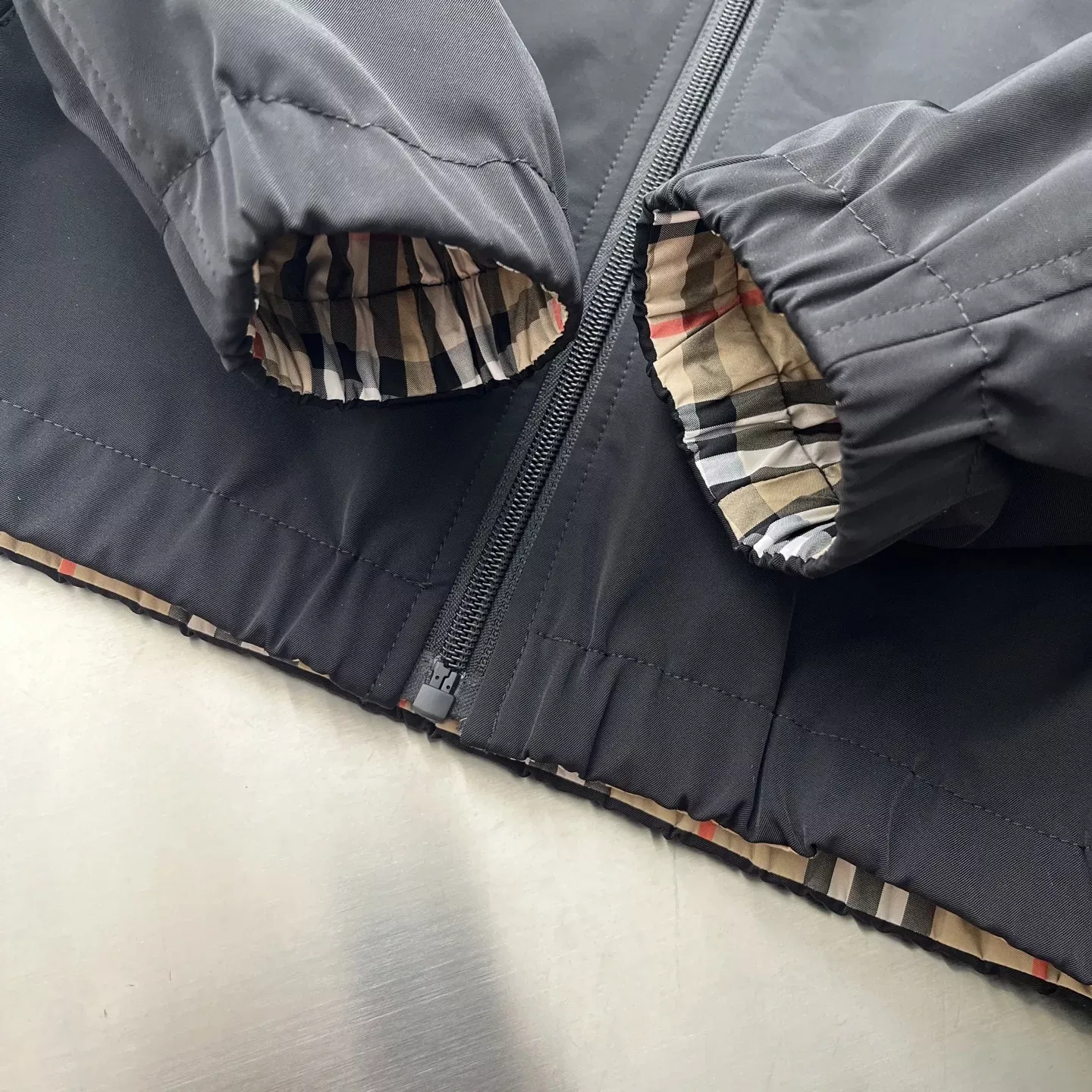 버버리 체크 안감 후드 남녀공용 후드 재킷 상세 이미지 18