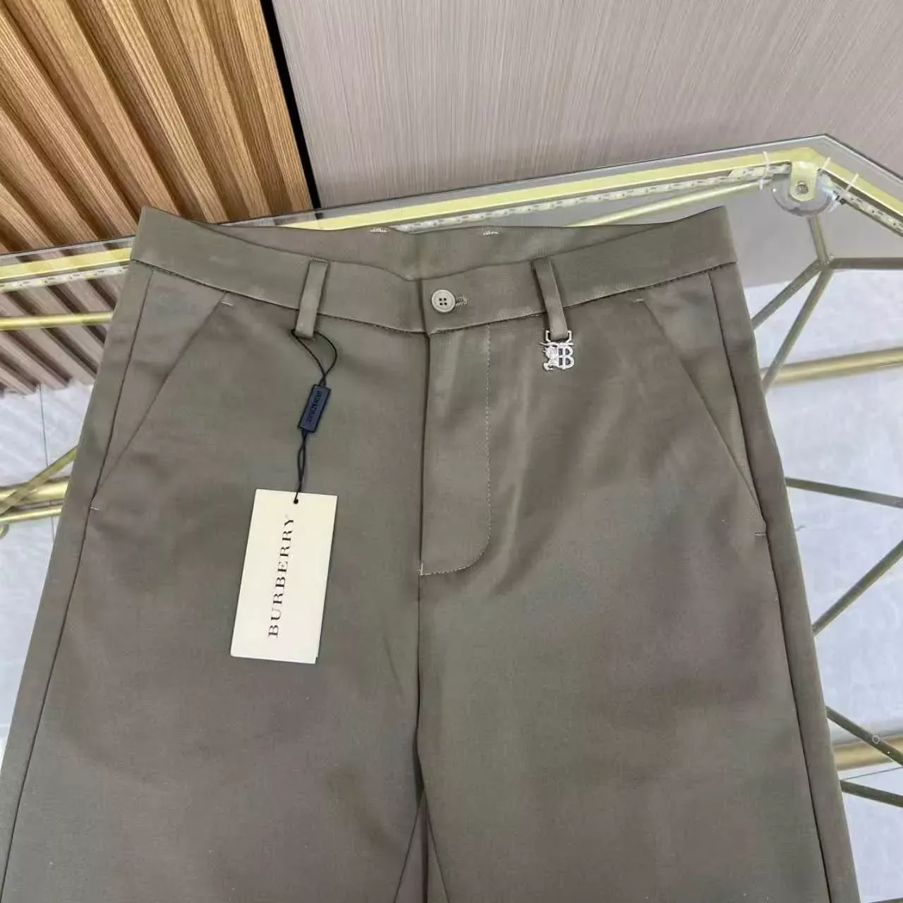 버버리 직통핏 비즈니스 남녀공용 캐쥬얼 팬츠 상세 이미지 12