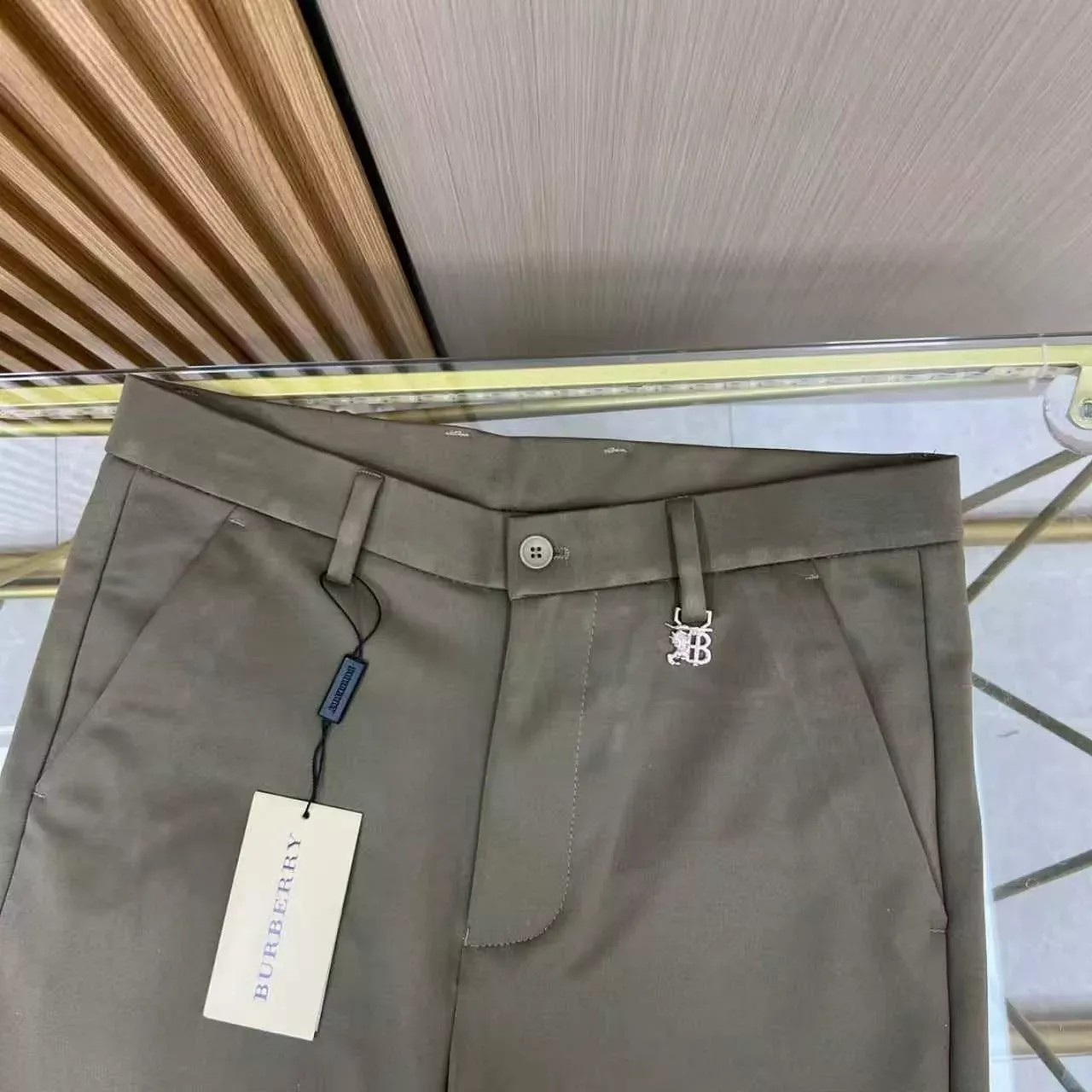 버버리 직통핏 비즈니스 남녀공용 캐쥬얼 팬츠 상세 이미지 13