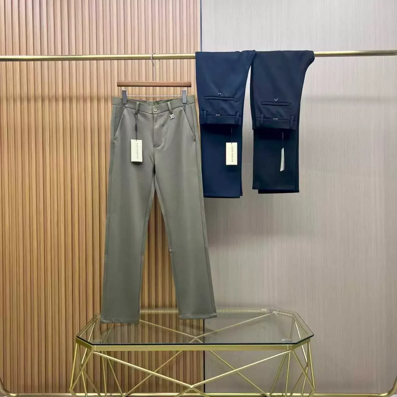 버버리 직통핏 비즈니스 남녀공용 캐쥬얼 팬츠 상세 이미지 5