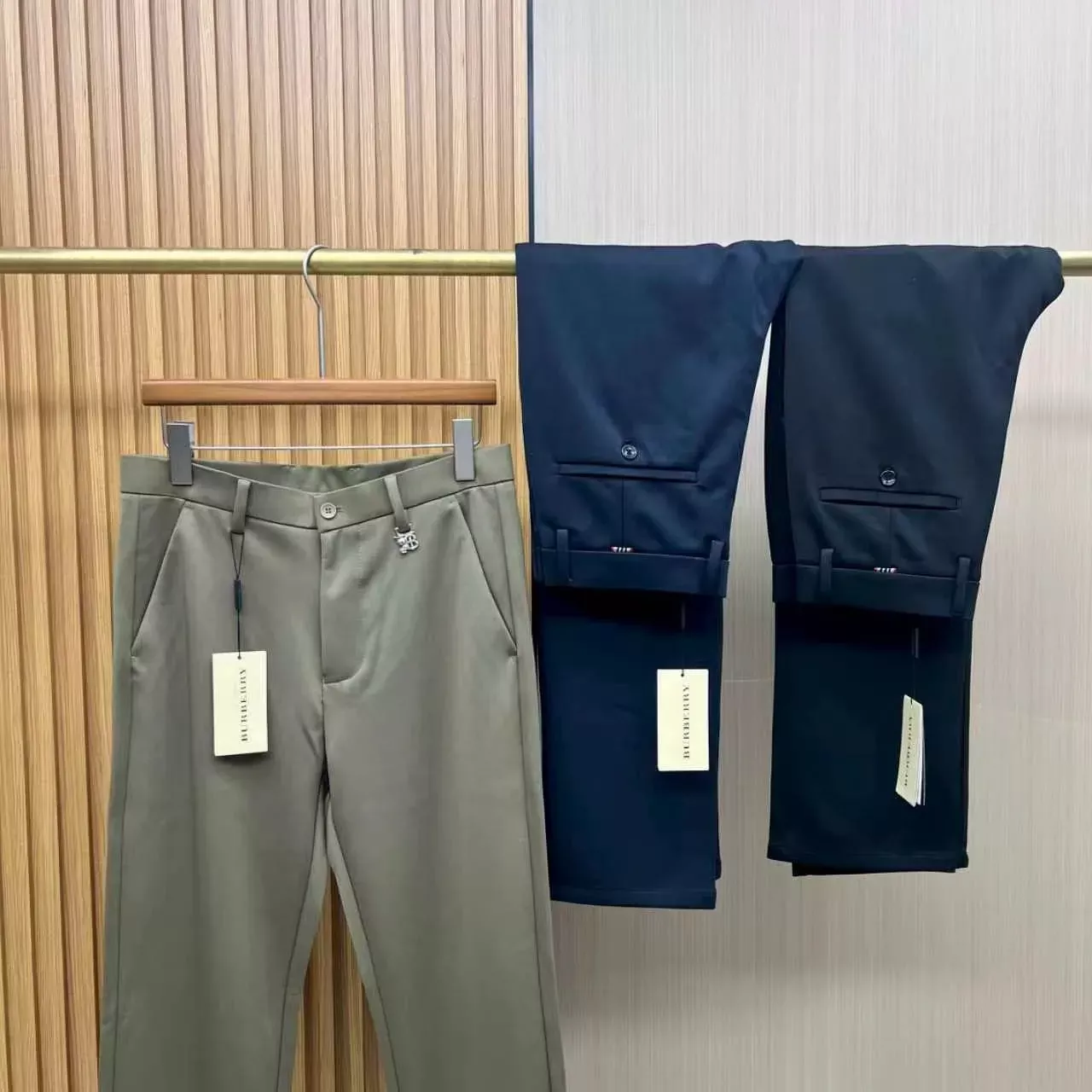 버버리 직통핏 비즈니스 남녀공용 캐쥬얼 팬츠 상세 이미지 6