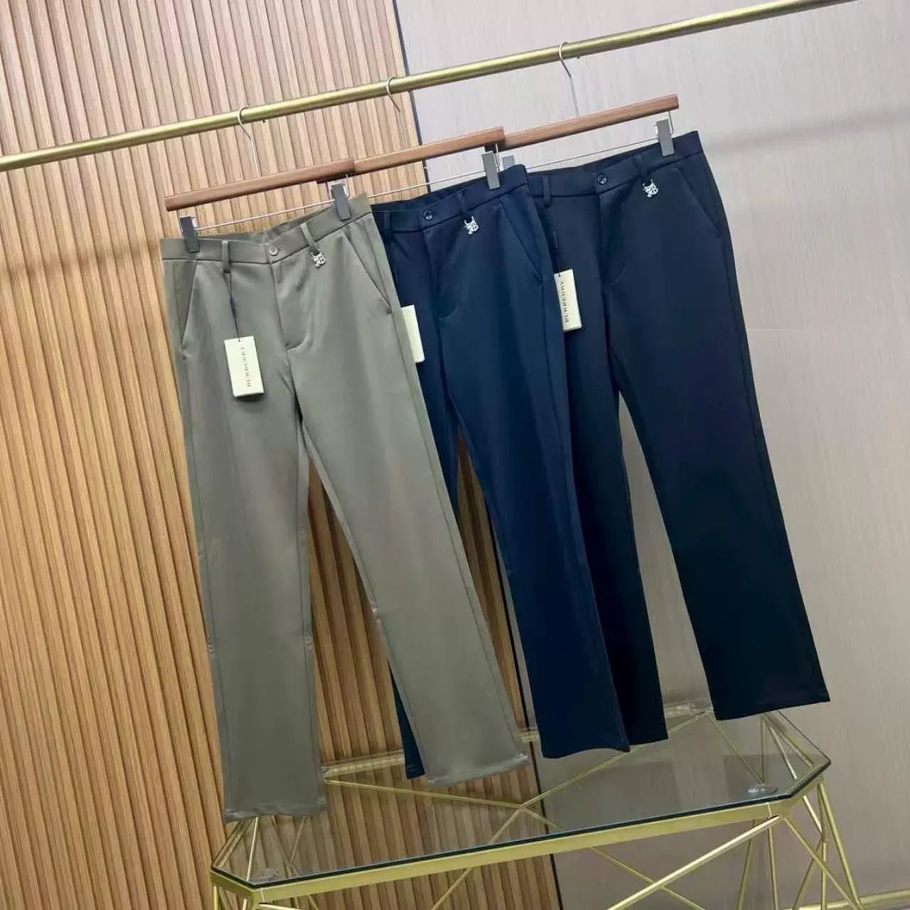 버버리 직통핏 비즈니스 남녀공용 캐쥬얼 팬츠 상세 이미지 8