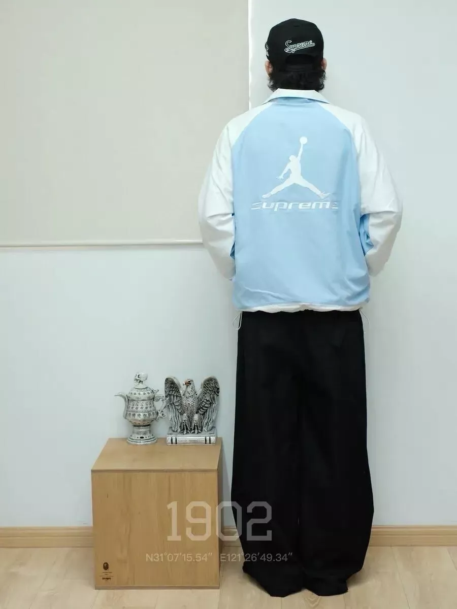 슈프림 배색 와이드 조거 남녀공용 트레이닝 팬츠 상세 이미지 28
