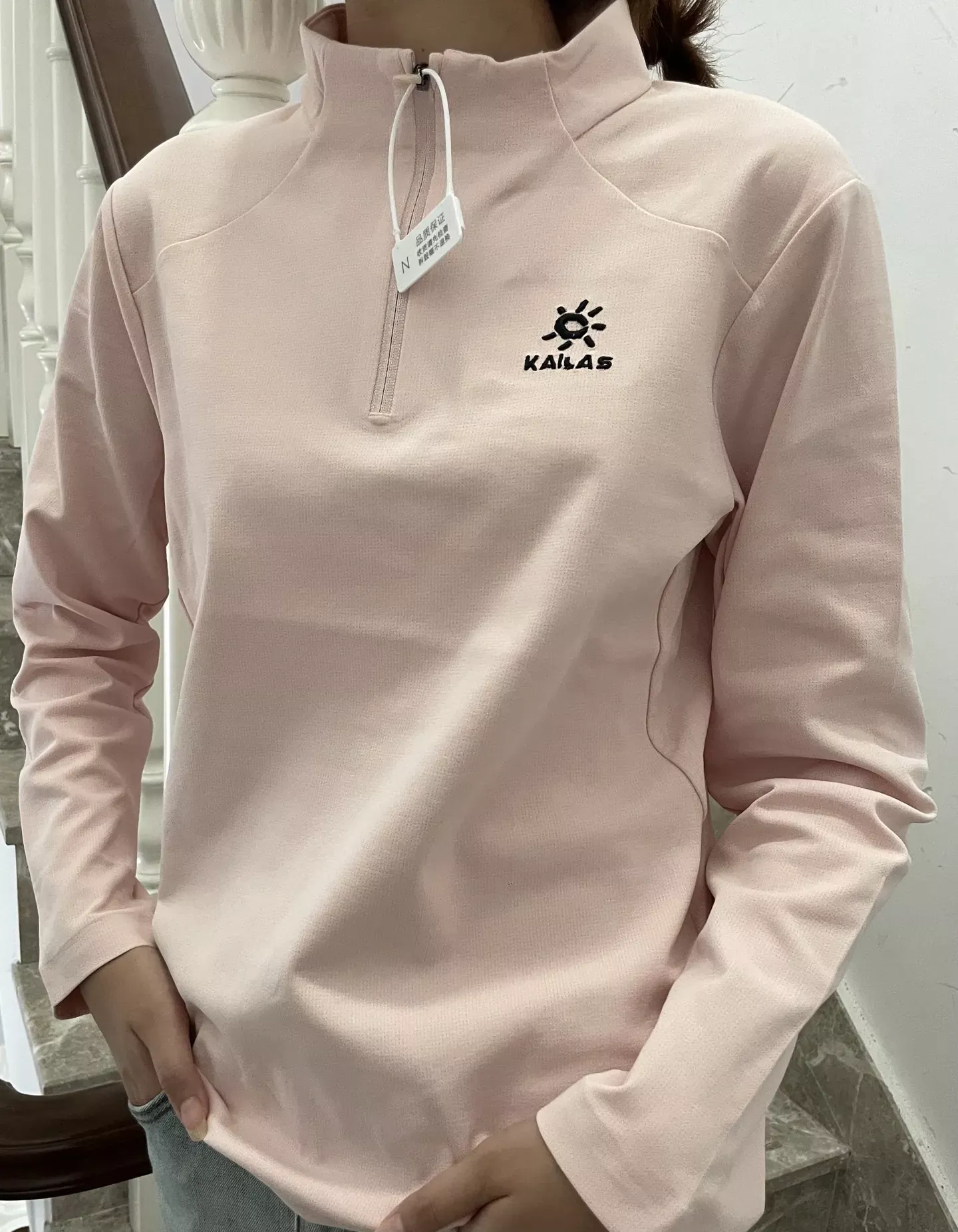 카일라스 반집업 기능성 여성용 긴소매 티셔츠 상세 이미지 25