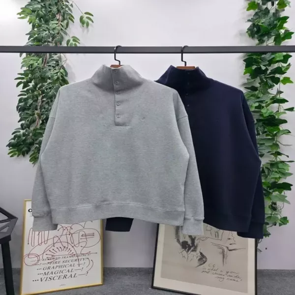 랄프로렌 루즈핏 기모 하이넥 남녀공용 맨투맨 티셔츠