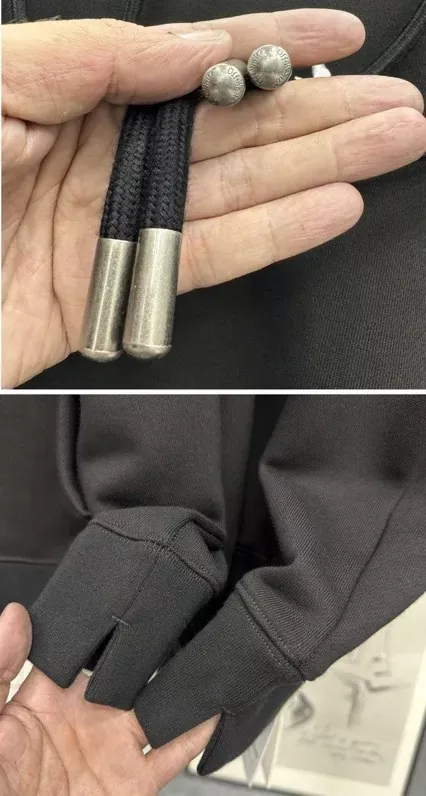 오프화이트 화살표 프린트 오버핏 남녀공용 후드 티셔츠 상세 이미지 7