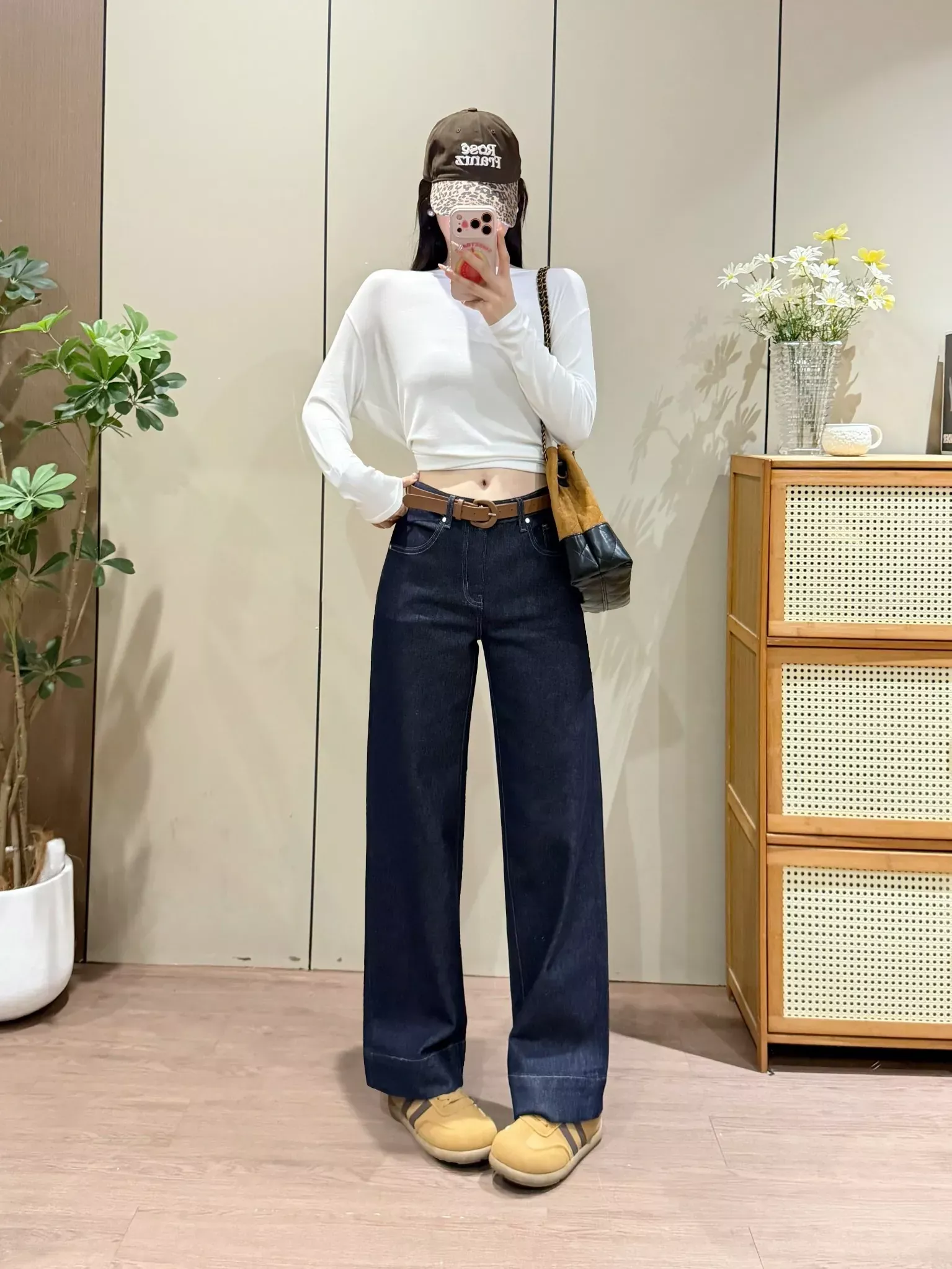 파브리크 파리 버클 하이웨이스트 여성용 데님 팬츠 상세 이미지 22