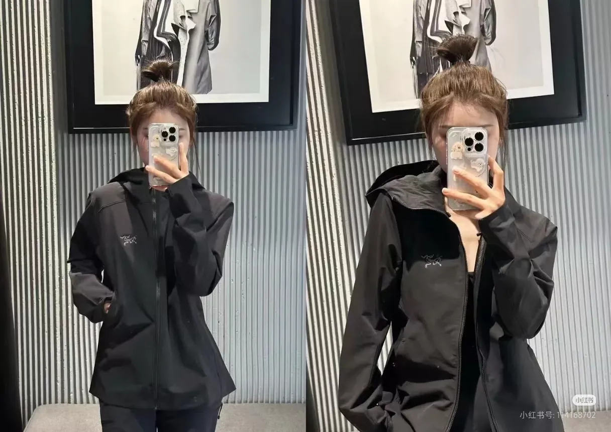 아크테릭스 여성용 화이트 소프트쉘 여성용 후드 재킷 상세 이미지 29