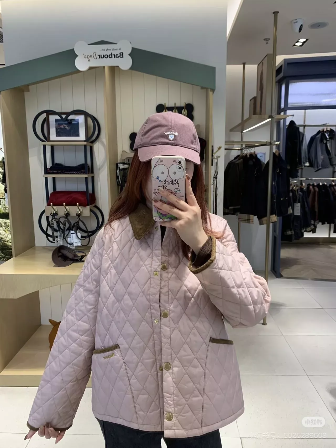 바버 다이아 퀼팅 코듀로이 여성용 쇼트 패딩 상세 이미지 46